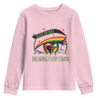 Breaking Every Chain Youth Sweatshirt Black History Month Freedom Gift - Wonder Print Shop