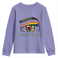 Breaking Every Chain Youth Sweatshirt Black History Month Freedom Gift - Wonder Print Shop