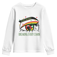 Breaking Every Chain Youth Sweatshirt Black History Month Freedom Gift - Wonder Print Shop