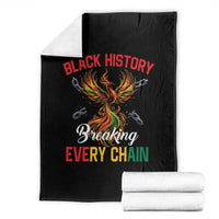 Phoenix Rising Breaking Every Chain Throw Blanket Black History Month Freedom Gift - Wonder Print Shop