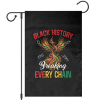Phoenix Rising Breaking Every Chain Garden Flag Black History Month Freedom Gift - Wonder Print Shop
