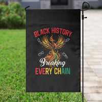 Phoenix Rising Breaking Every Chain Garden Flag Black History Month Freedom Gift - Wonder Print Shop