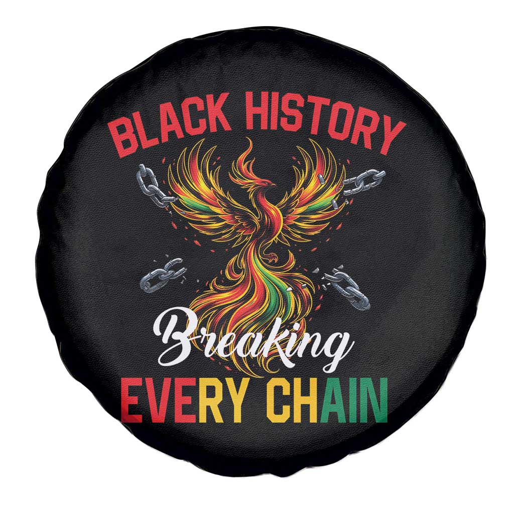 Phoenix Rising Breaking Every Chain Spare Tire Cover Black History Month Freedom Gift - Wonder Print Shop