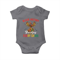 Phoenix Rising Breaking Every Chain Baby Onesie Black History Month Freedom Gift - Wonder Print Shop