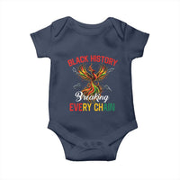 Phoenix Rising Breaking Every Chain Baby Onesie Black History Month Freedom Gift - Wonder Print Shop