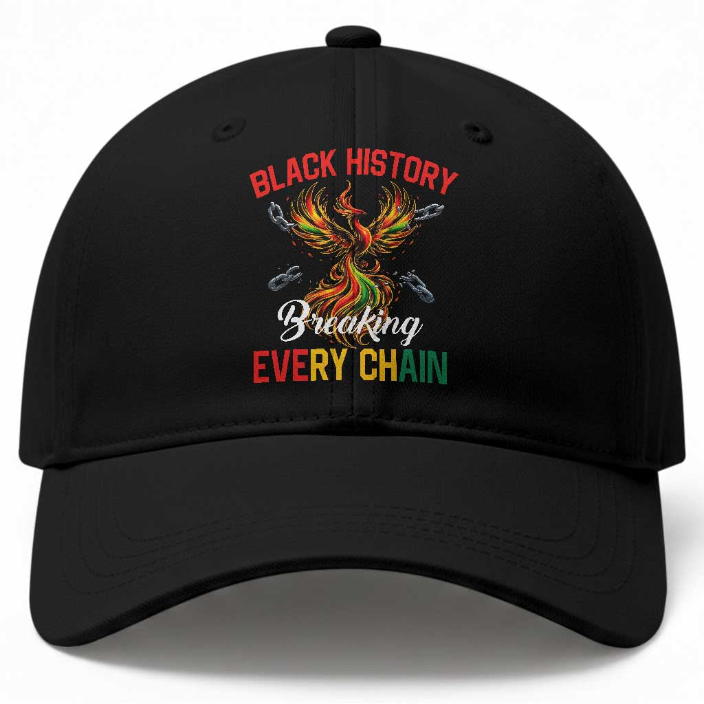 Phoenix Rising Breaking Every Chain Baseball Cap Black History Month Freedom Gift