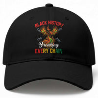 Phoenix Rising Breaking Every Chain Baseball Cap Black History Month Freedom Gift