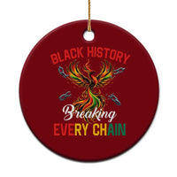 Phoenix Rising Breaking Every Chain Ceramic Ornament Black History Month Freedom Gift - Wonder Print Shop