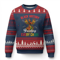 Phoenix Rising Breaking Every Chain Ugly Christmas Sweater Black History Month Freedom Gift - Wonder Print Shop