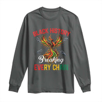 Phoenix Rising Breaking Every Chain Long Sleeve Shirt Black History Month Freedom Gift - Wonder Print Shop