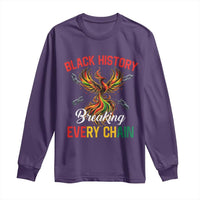 Phoenix Rising Breaking Every Chain Long Sleeve Shirt Black History Month Freedom Gift - Wonder Print Shop