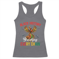 Phoenix Rising Breaking Every Chain Racerback Tank Top Black History Month Freedom Gift - Wonder Print Shop