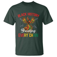 Phoenix Rising Breaking Every Chain T Shirt Black History Month Freedom Gift - Wonder Print Shop