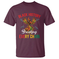 Phoenix Rising Breaking Every Chain T Shirt Black History Month Freedom Gift - Wonder Print Shop