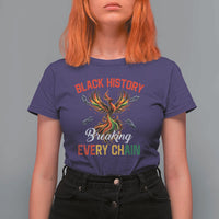 Phoenix Rising Breaking Every Chain T Shirt For Women Black History Month Freedom Gift - Wonder Print Shop
