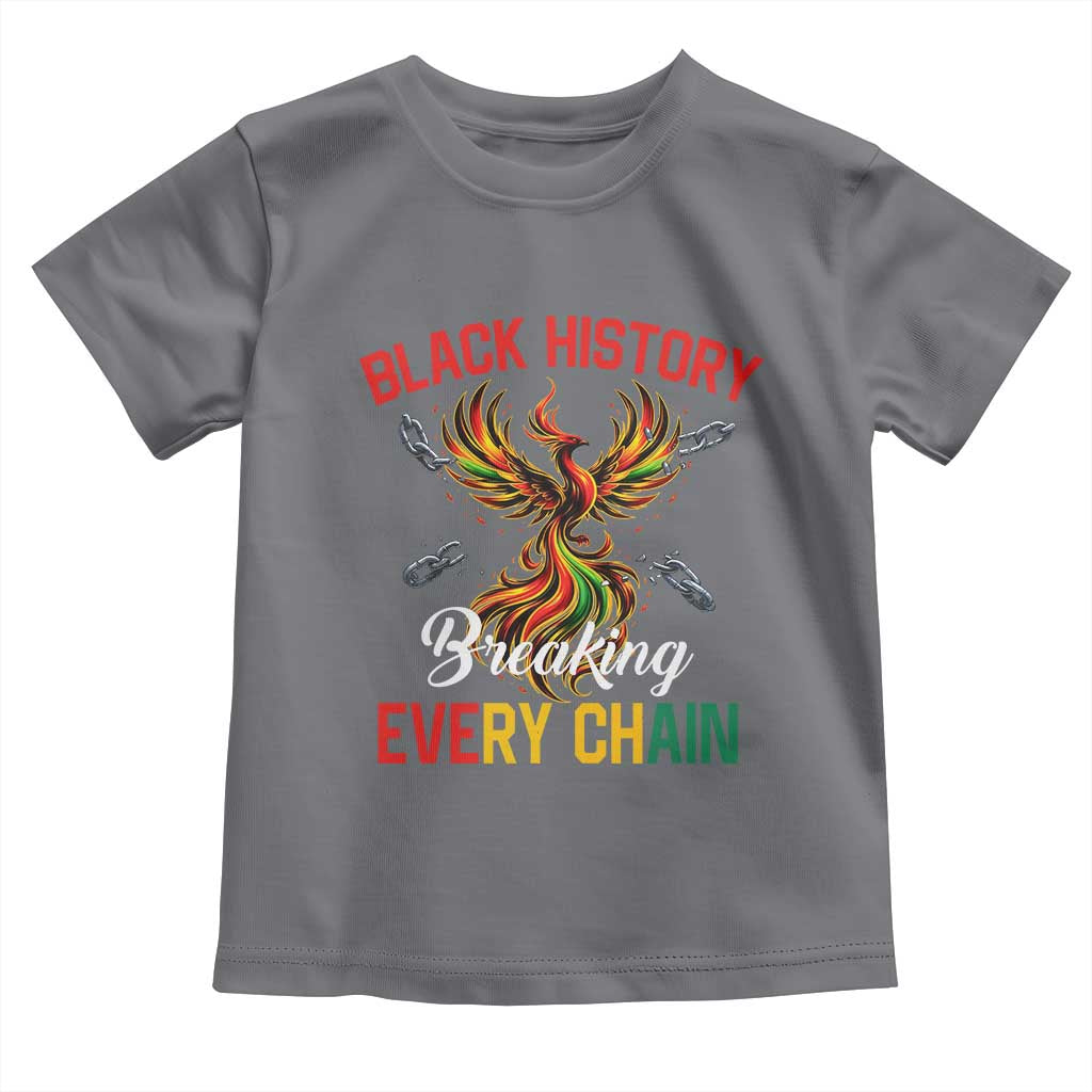 Phoenix Rising Breaking Every Chain Toddler T Shirt Black History Month Freedom Gift - Wonder Print Shop