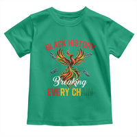 Phoenix Rising Breaking Every Chain Toddler T Shirt Black History Month Freedom Gift - Wonder Print Shop