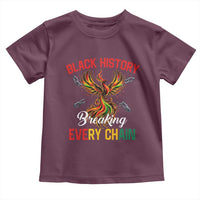 Phoenix Rising Breaking Every Chain Toddler T Shirt Black History Month Freedom Gift - Wonder Print Shop
