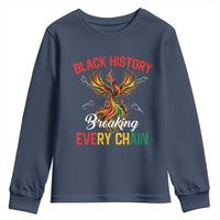 Phoenix Rising Breaking Every Chain Youth Sweatshirt Black History Month Freedom Gift - Wonder Print Shop