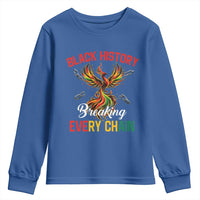 Phoenix Rising Breaking Every Chain Youth Sweatshirt Black History Month Freedom Gift - Wonder Print Shop