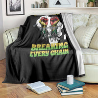 African American Civil Rights Gift Throw Blanket Breaking Every Chain - Wonder Print Shop