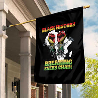 African American Civil Rights Gift Garden Flag Breaking Every Chain - Wonder Print Shop