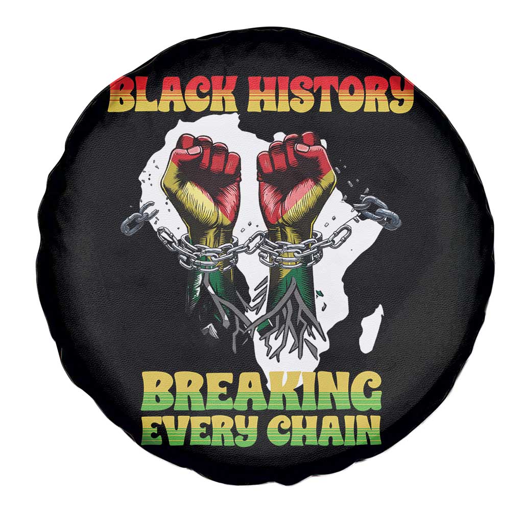 African American Civil Rights Gift Spare Tire Cover Breaking Every Chain - Wonder Print Shop
