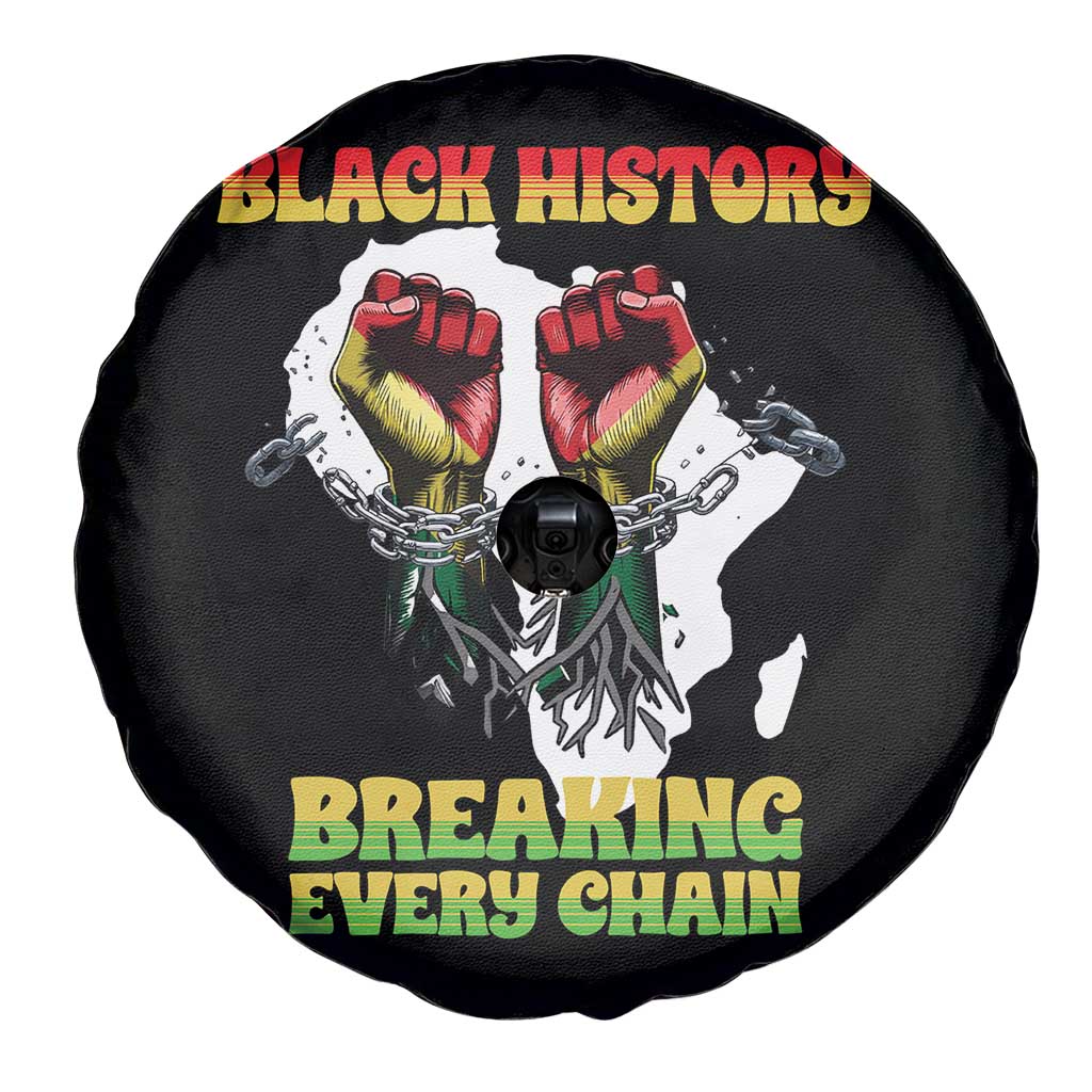 African American Civil Rights Gift Spare Tire Cover Breaking Every Chain - Wonder Print Shop
