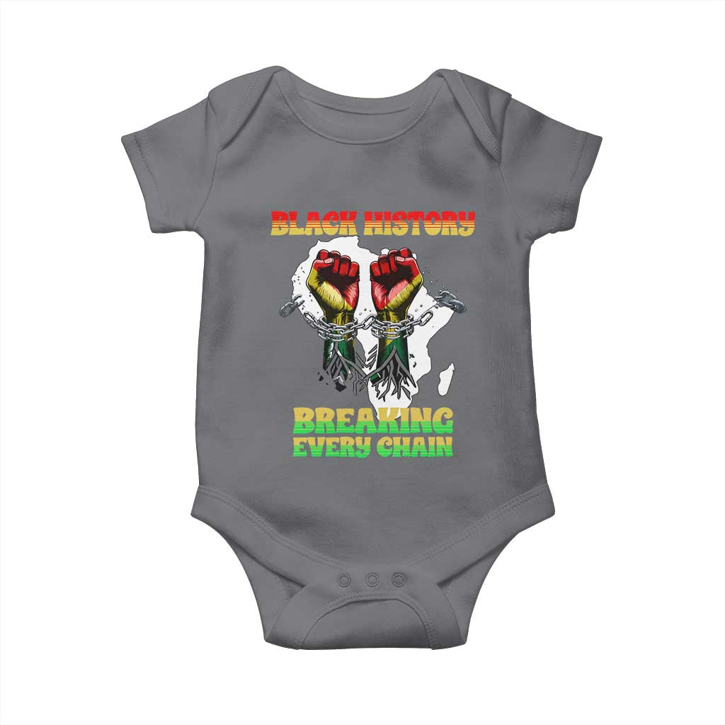 African American Civil Rights Gift Baby Onesie Breaking Every Chain - Wonder Print Shop