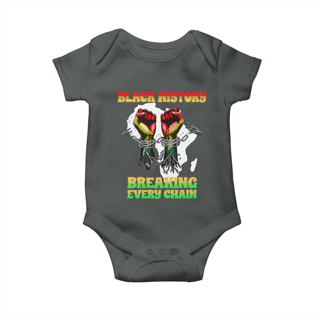African American Civil Rights Gift Baby Onesie Breaking Every Chain - Wonder Print Shop