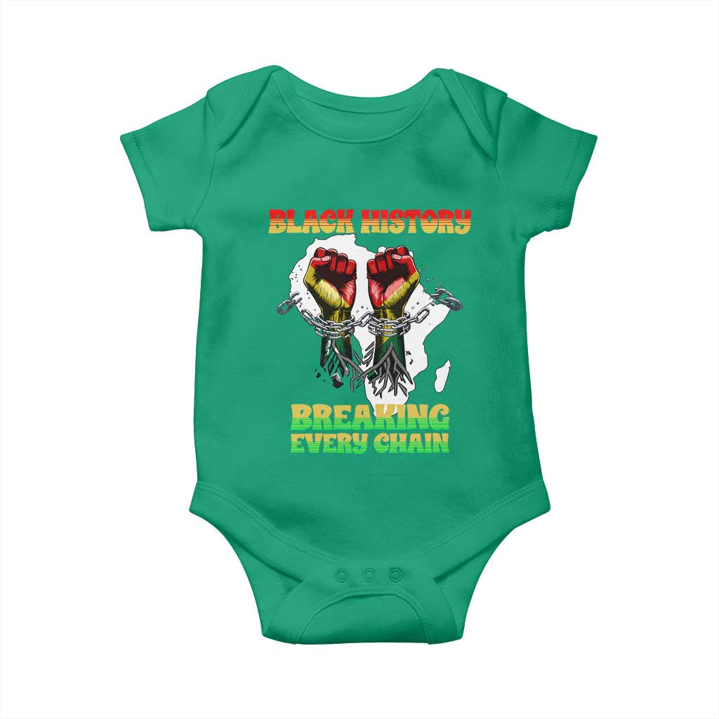African American Civil Rights Gift Baby Onesie Breaking Every Chain - Wonder Print Shop