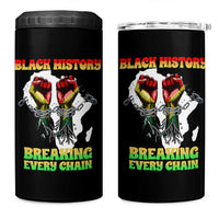 African American Civil Rights Gift 4 in 1 Can Cooler Tumbler Breaking Every Chain - Wonder Print Shop