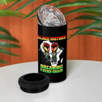 African American Civil Rights Gift 4 in 1 Can Cooler Tumbler Breaking Every Chain - Wonder Print Shop