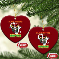 African American Civil Rights Gift Ceramic Ornament Breaking Every Chain - Wonder Print Shop
