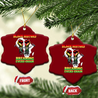 African American Civil Rights Gift Ceramic Ornament Breaking Every Chain - Wonder Print Shop