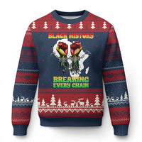 African American Civil Rights Gift Ugly Christmas Sweater Breaking Every Chain - Wonder Print Shop