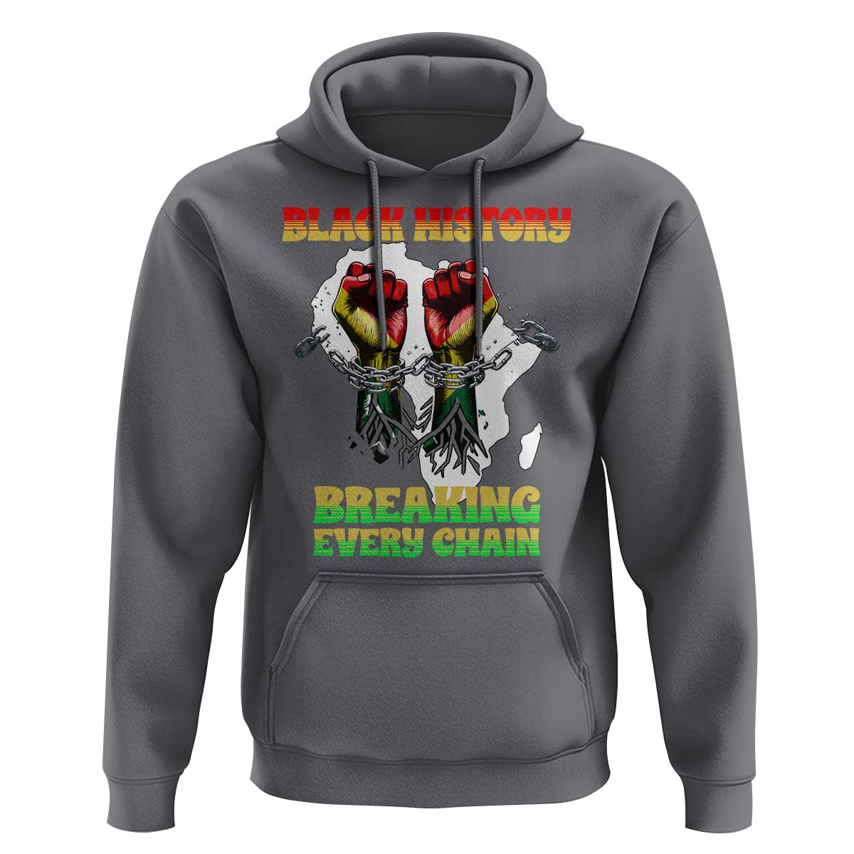 African American Civil Rights Gift Hoodie Breaking Every Chain - Wonder Print Shop