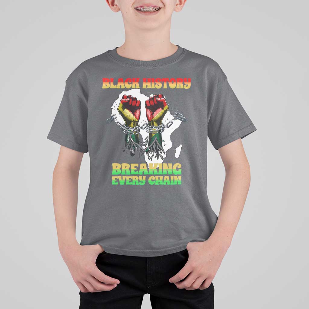 African American Civil Rights Gift T Shirt For Kid Breaking Every Chain - Wonder Print Shop
