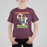 African American Civil Rights Gift T Shirt For Kid Breaking Every Chain - Wonder Print Shop