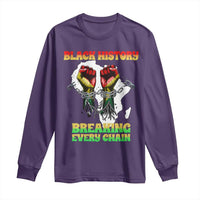 African American Civil Rights Gift Long Sleeve Shirt Breaking Every Chain - Wonder Print Shop
