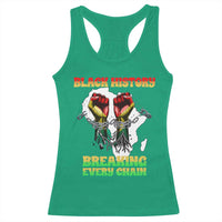 African American Civil Rights Gift Racerback Tank Top Breaking Every Chain - Wonder Print Shop