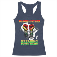 African American Civil Rights Gift Racerback Tank Top Breaking Every Chain - Wonder Print Shop