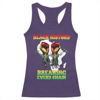 African American Civil Rights Gift Racerback Tank Top Breaking Every Chain - Wonder Print Shop