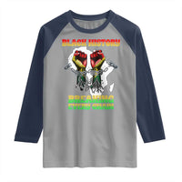 African American Civil Rights Gift Raglan Shirt Breaking Every Chain - Wonder Print Shop