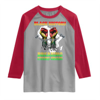 African American Civil Rights Gift Raglan Shirt Breaking Every Chain - Wonder Print Shop