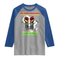 African American Civil Rights Gift Raglan Shirt Breaking Every Chain - Wonder Print Shop