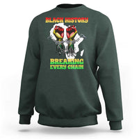 African American Civil Rights Gift Sweatshirt Breaking Every Chain - Wonder Print Shop