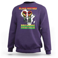 African American Civil Rights Gift Sweatshirt Breaking Every Chain - Wonder Print Shop