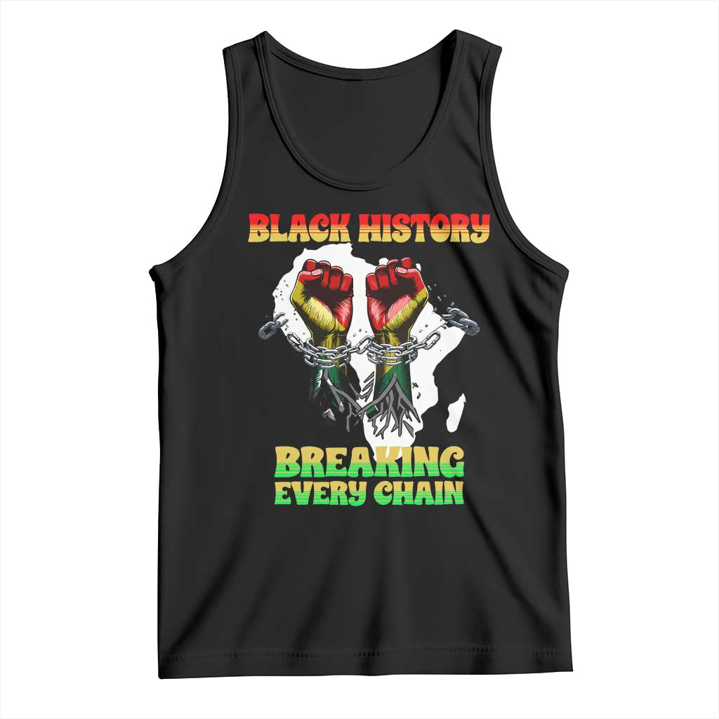 African American Civil Rights Gift Tank Top Breaking Every Chain - Wonder Print Shop