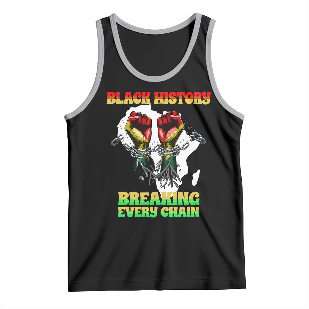 African American Civil Rights Gift Tank Top Breaking Every Chain - Wonder Print Shop